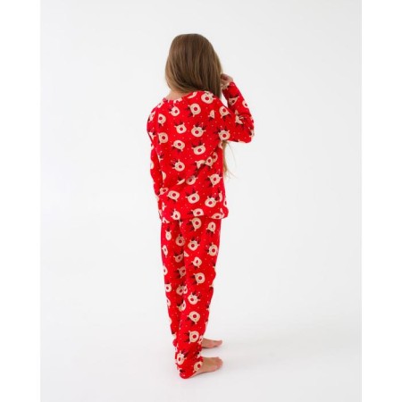 New Year. Pajama Children's KAFTAN "Happy New Year" R.28 (86-92)-3