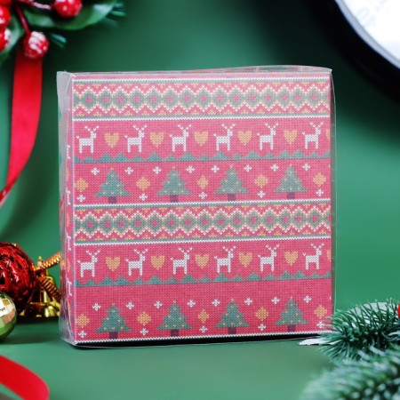 Box for cookies "Scandinavia", 12 x 12 x 3 cm, 1 pc.-1