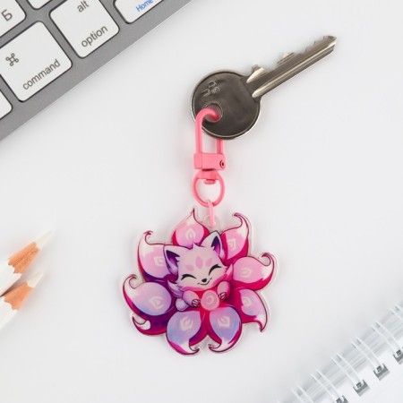 Acrylic key -keychain "Chibi" with carbine, 5.2 x 5 cm-2
