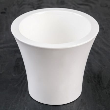 Pot with the insert "City", 2 l, the color is white