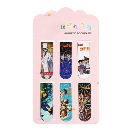 A set of magnetic bookmark for books Calligrata 6 pieces, "anime", mix-6