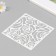 Plastic stencil "roses" 15x15 cm