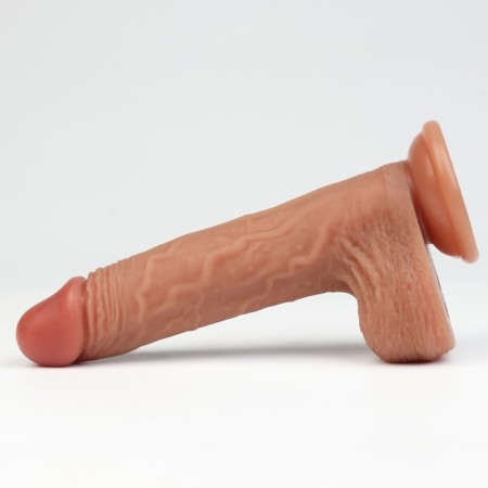 Vibrator Oka-Khpoki, realist, rotation, 10 modes, heating 39 ° C, PDU, 22 x 4.2 cm, bodily-9