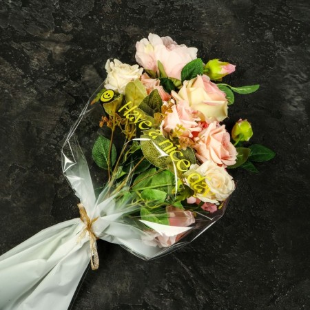 Package Flower cone, white, 36x20x45cm ± 1cm