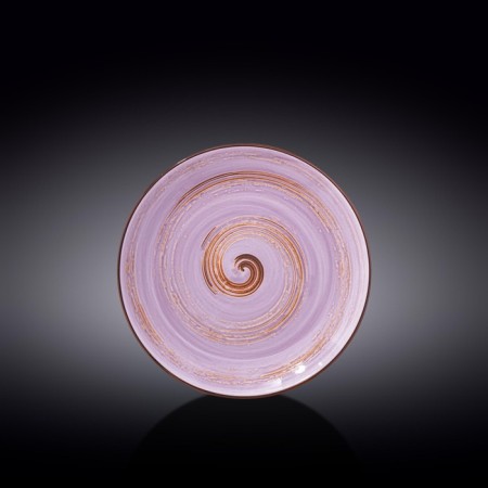 Round plate Wilmax England Spiral, D = 20.5 cm, lavender color