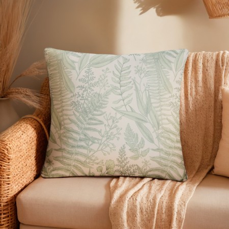 Case on a pillow of foliage Ethel 43*43 cm, centered, 100% polyester
