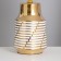 Carla desktop lamp 1x40W E14 white/gold 22x22x36cm