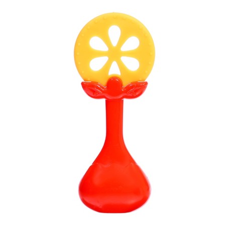 A set of rattles with a teether for teeth “Fruitics. Orange ", 4 pcs-5