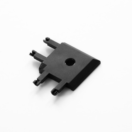 Corner Connector SLIM "G-shaped" 4-filled black 0.7x4x2cm