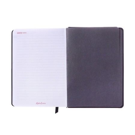 Dated diary 2025, A6+, 176 sheets "Lyon", solid cover, pancake embossing, with liesa, block 80 g/m2, black-11