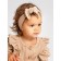 Children's overalls with ruffles fashion, height 74 cm, beige color