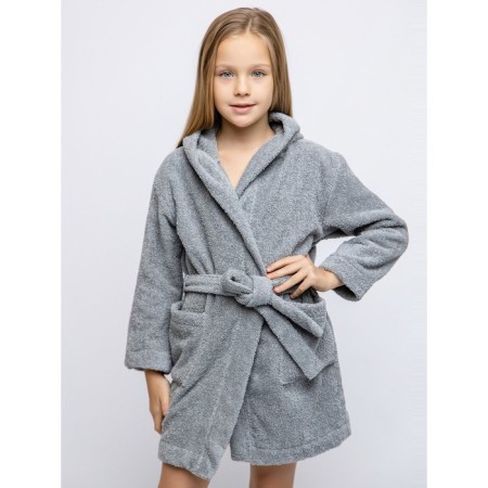 Baby robe, height 116 cm, gray color