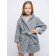 Baby robe, height 116 cm, gray color