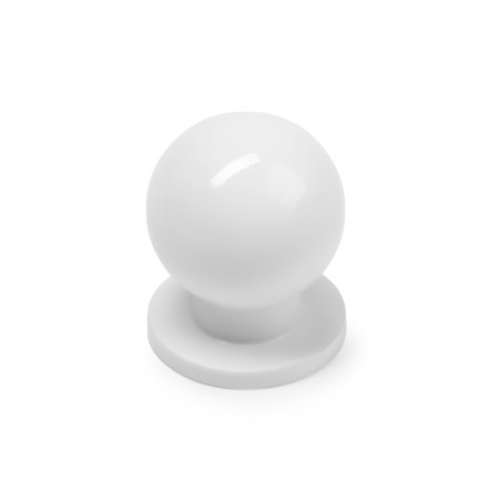 Handle button Cappio RK146, D = 25 mm, white color-1