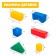 Set of color cubes "Blue Tractor", 60 elements, 4 × 4 cm