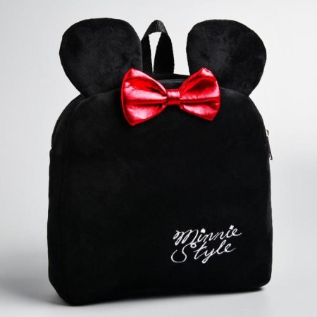 Plush backpack, 19 cm x 5 cm x 21 cm "Mouse", Minnie Mouse-1