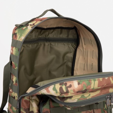 Tactical backpack, TAIF, 40 l, lightning department, 2 outer pockets, brown color/camouflage-7
