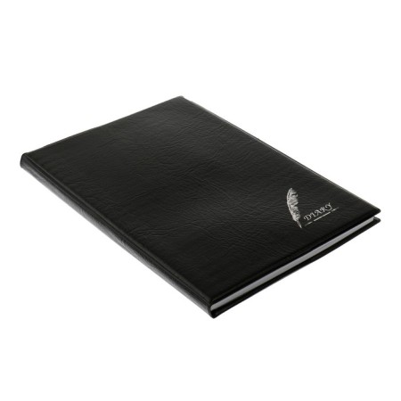 Notebook "Pen" A5, 70 sheets in a cage, PVC cover, black-1