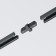 The line connector for the Technical tra001c-11b, 7.1x3.3.3x2 cm, black color is black