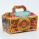 New Year. Gift box New Year's chest updated "precious" 25 x 15 x 15.5 cm.