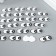 Decor for the creativity of the leatherette "Eyes with rods" set of 25 pcs 2x1.3 cm