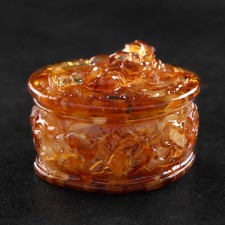Шкатулка "Ангел", янтарь