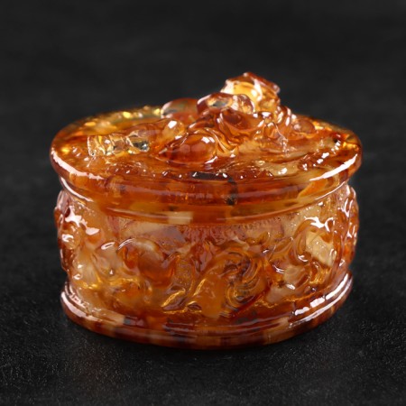 Шкатулка "Ангел", янтарь