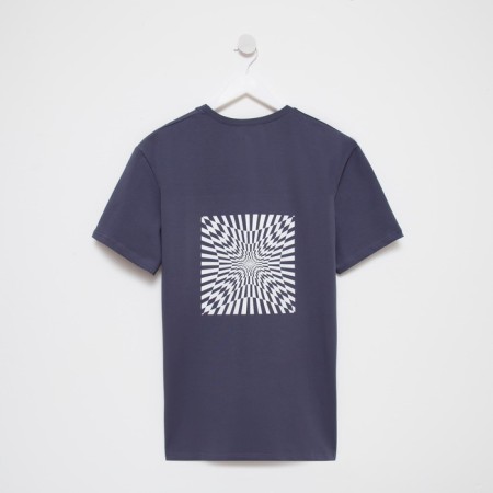 Men's T-shirt Minaku "Abstraction" Graphite color, river 48-8