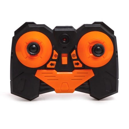 Radio controlled tank Stunt, 4WD all-wheel drive, shoots rockets, black-orange color-4