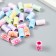Beads for creativity plastic "Cylinders with the Sun" Color set 25 grams 1.7x1x1 cm