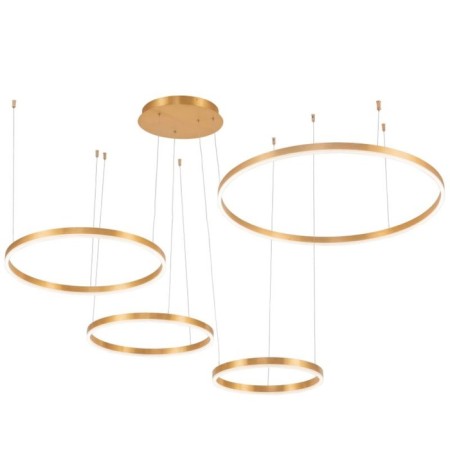 LED LED LED Planetary 4XLED 134W, size 80x80x30-130 cm, bronze color