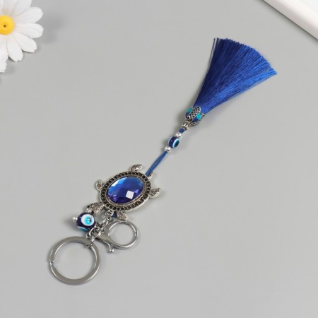 A keychain with a carbine from the evil eye Metal "Turtle with a brush 16 cm-2