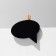 Cretaceous price tag on the clothespin "Oval", 4 pcs. in a set, 1.5 × 6 × 6 cm, black color