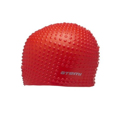 ATEMI BS40 swimming cap, silicone, red color-1