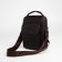 Male bag over the shoulder, Textura, 2 external pockets, brown color