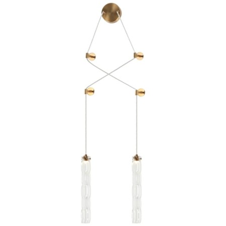 Lamp wall-flowing still 2xled 12W, size 15-300x6-17x53-150 cm, bronze color