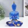 Souvenir Polystone "Buddha Anjali Mudra - Prayer" Blue 18x12x6 cm