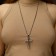 Unisex "Cross" Weaving, Color Black Silver, 60 cm