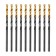 Denzel 717204, HSS-Tin, Golden Tip, 10 pieces, 2.5 mm