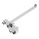 Accoona A71131 bath mixer, 25 mm cartridge, pour 35 cm, brass, chrome/black