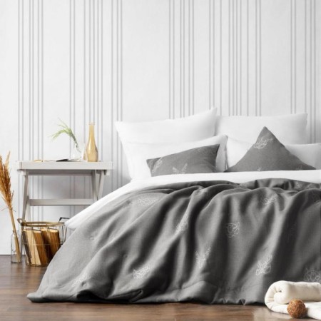 Cover with pillowcases "Luke", size 160x220 cm, color gray color-1