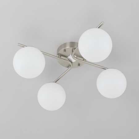 Ceiling chandelier Citilux "Adam Smart" CL228A141 45x41x21 cm, 4x12W, LED, Gray color.-4