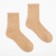 Women's socks with a camel fluff, beige color, size 35-37