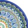 Largan Rishtan ceramics "Patterns", 25 cm, blue, mix