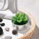 Garden of Stones with a stand for incense "Harmony", 17x17x13cm, Concrete