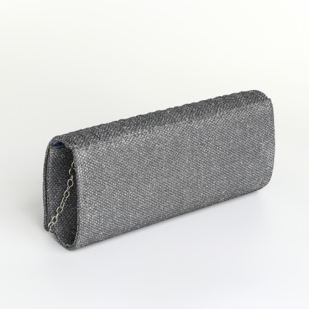 Magneta bag, long chain, silver color-2
