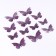Set for decorating "butterflies" two -layer, set 12 pcs, color purple