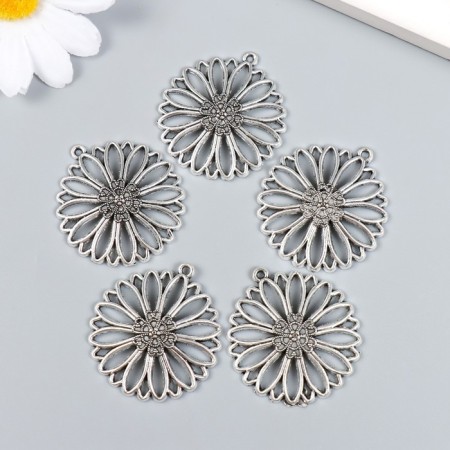 Decor for creativity Metal "Astra" silver 3.5x3.8 cm-2