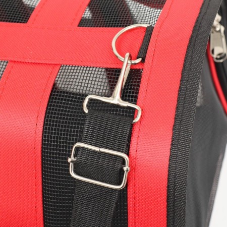 Striped-striped bag 35*23*22 cm, red-4