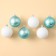 New Year's Christmas Balls “Ceaters and Cozy!”, For New Year, plastic, d = 6, 6 pcs., Blue and white color